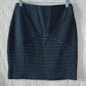 J. JILL Ponte Striped Pencil Skirt
